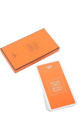 Cartes à nouer Hermès  Orange