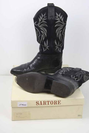 Bottes de cow-boy Sartore  Noir