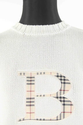 Pull-over Burberry  Blanc