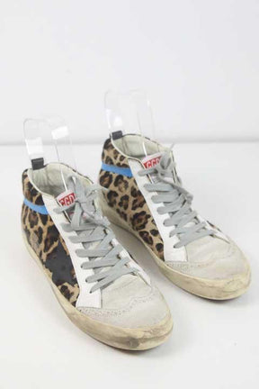 Baskets Golden Goose Mid Star Beige
