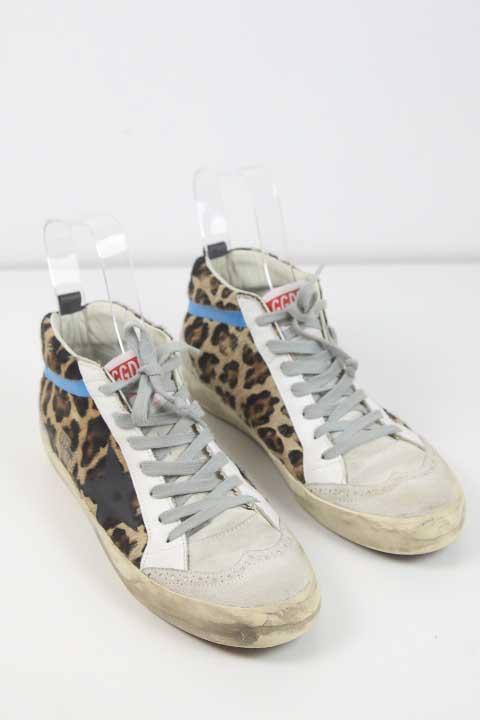 Baskets Golden Goose Mid Star Beige