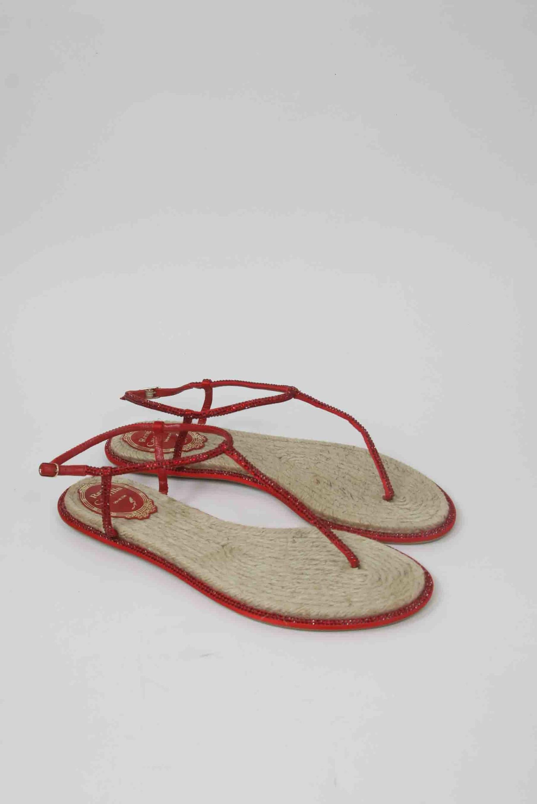 Sandales Rene Caovilla  Rouge