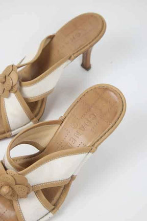 Sandales Chanel Other Blanc