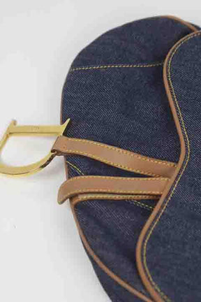 Porté épaule Dior Saddle Bleu