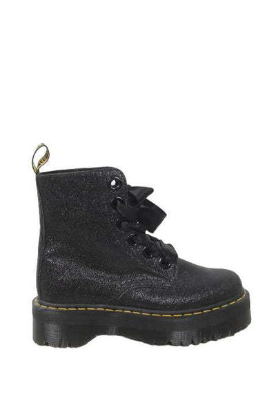Boots Plateformes Molly Dr Martens Molly Glitter Zwart New Releases