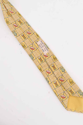 Cravate Hermès  Jaune