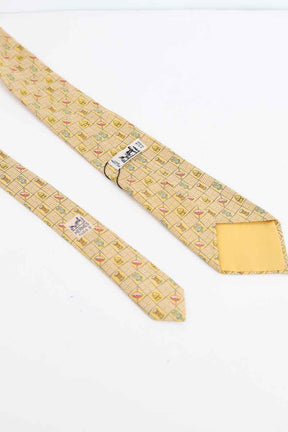Cravate Hermès  Jaune