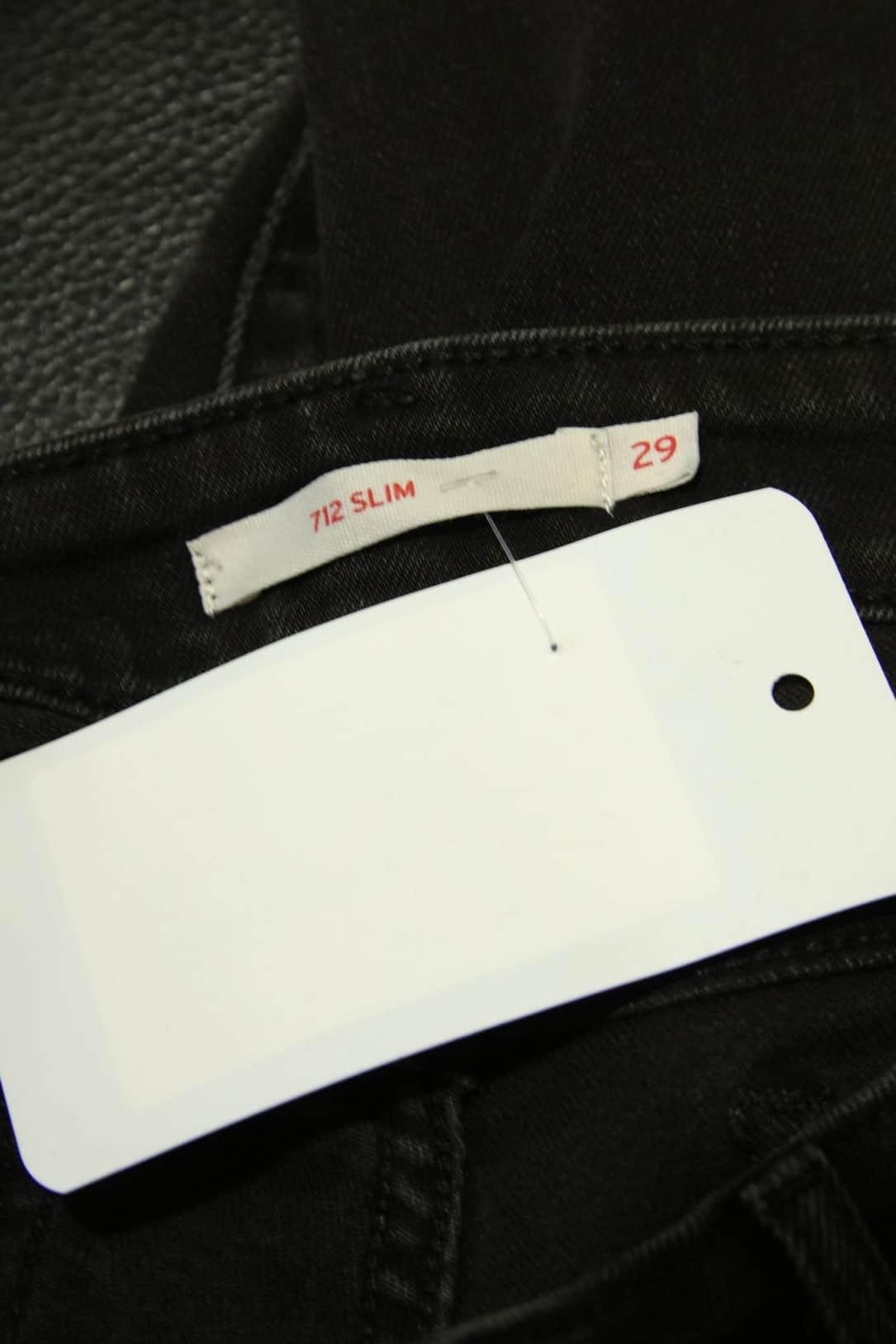 Slim Levis 712 Noir