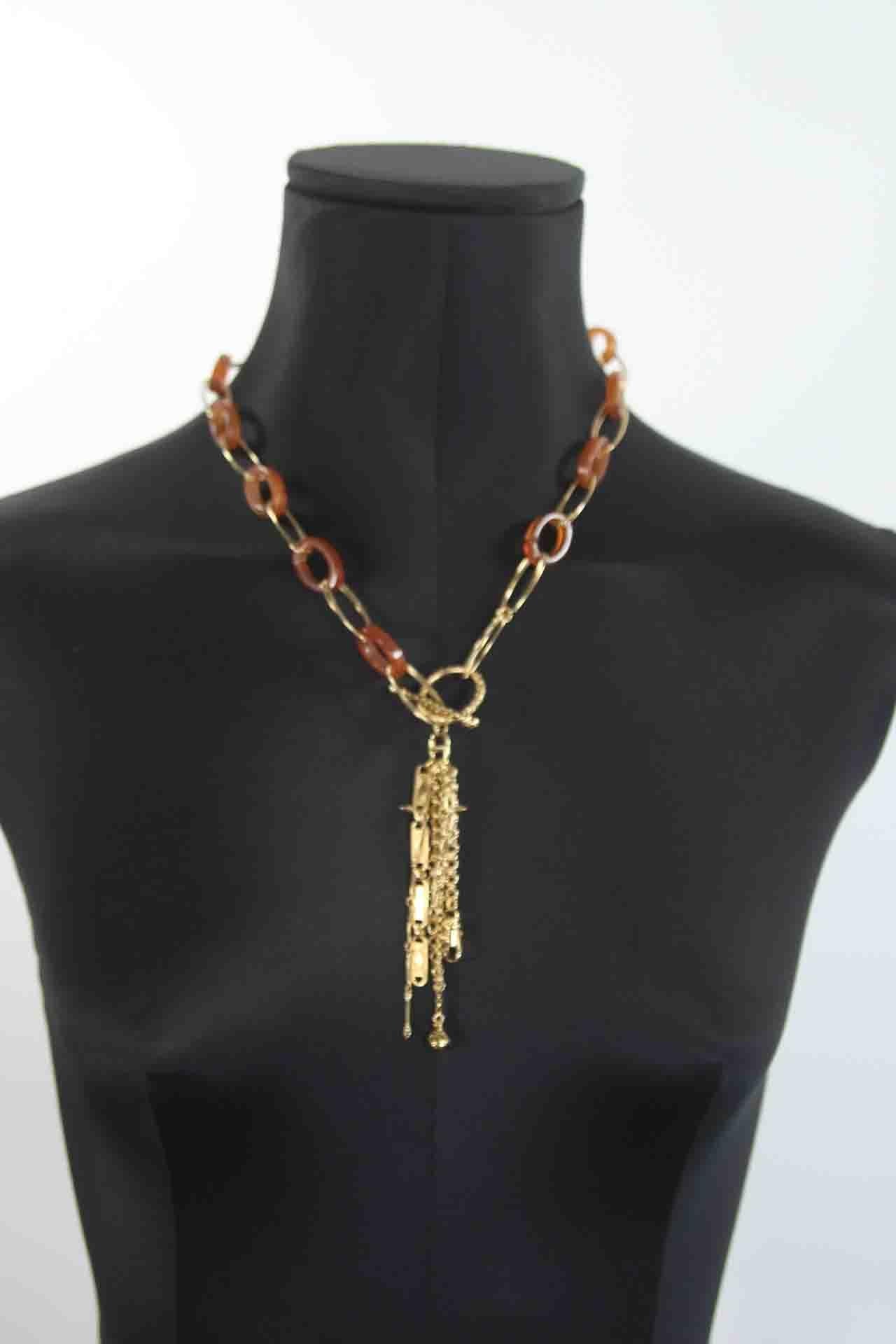 Collier Gas Bijoux  Doré