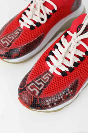 Baskets basses Versace  Rouge