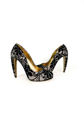 Escarpins dentelle - Pointure 37.5 Walter Steiger  Noir