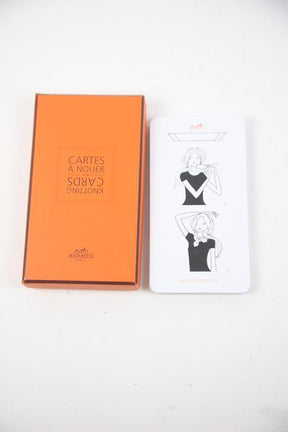 Cartes à nouer Hermès  Orange