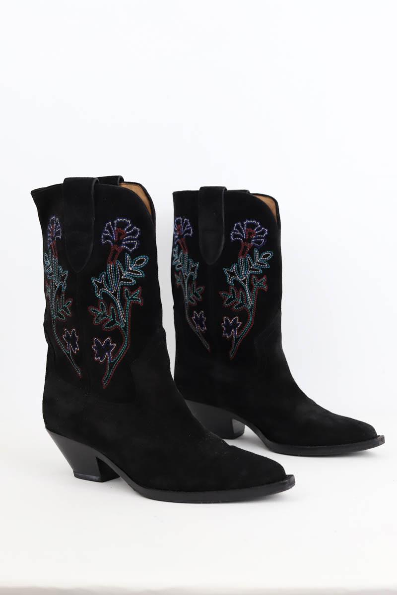 Bottes de cow-boy Isabel Marant  Noir