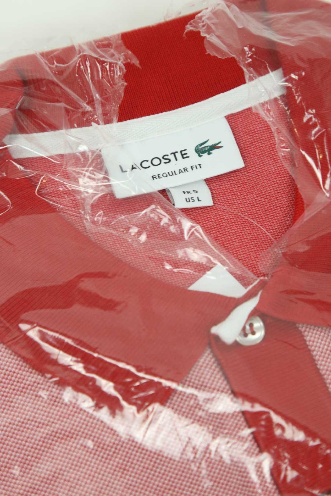 Polo regular fit manches courtes Lacoste  Rouge