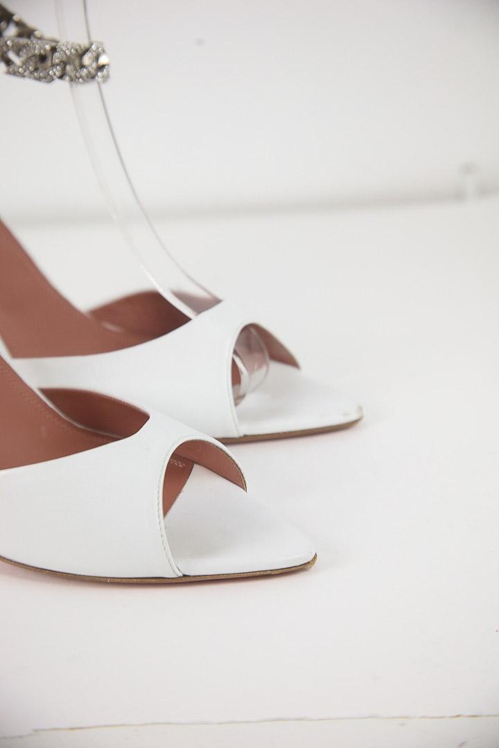 Sandales Amina Muaddi X AWGE Amina Muaddi X AWGE Blanc