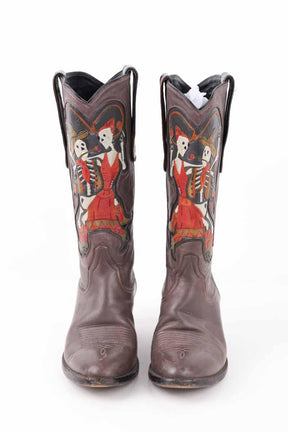 Bottes de cow-boy Celine  Marron