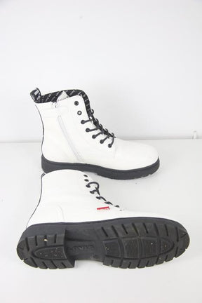 Bottes à lacets Levis  Blanc