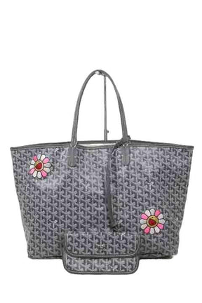 Porté épaule Goyard Saint-Louis Gris