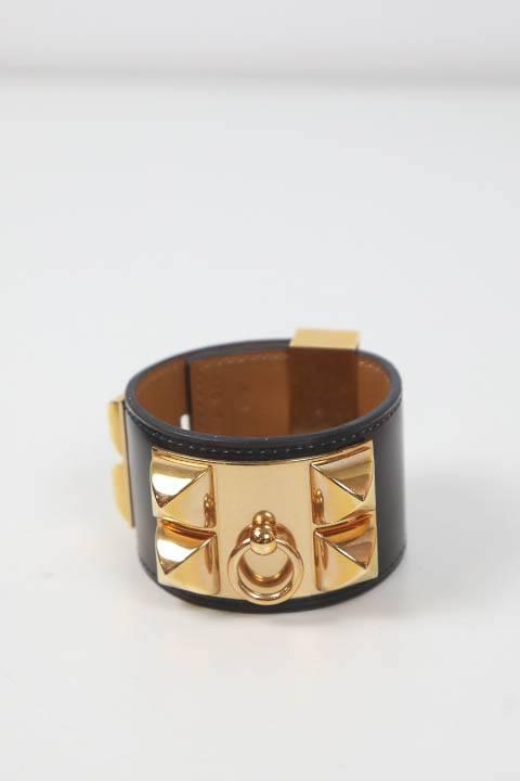 Bracelet Hermès Collier de chien Noir