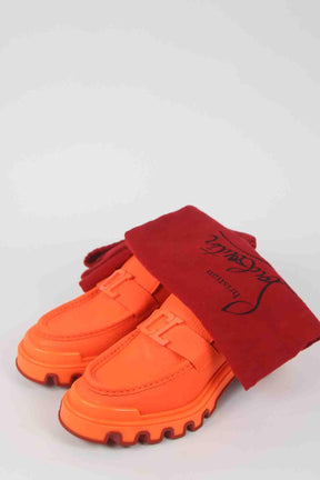 Mocassins Christian Louboutin  Orange