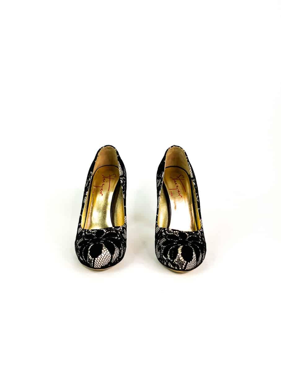 Escarpins dentelle - Pointure 37.5 Walter Steiger  Noir