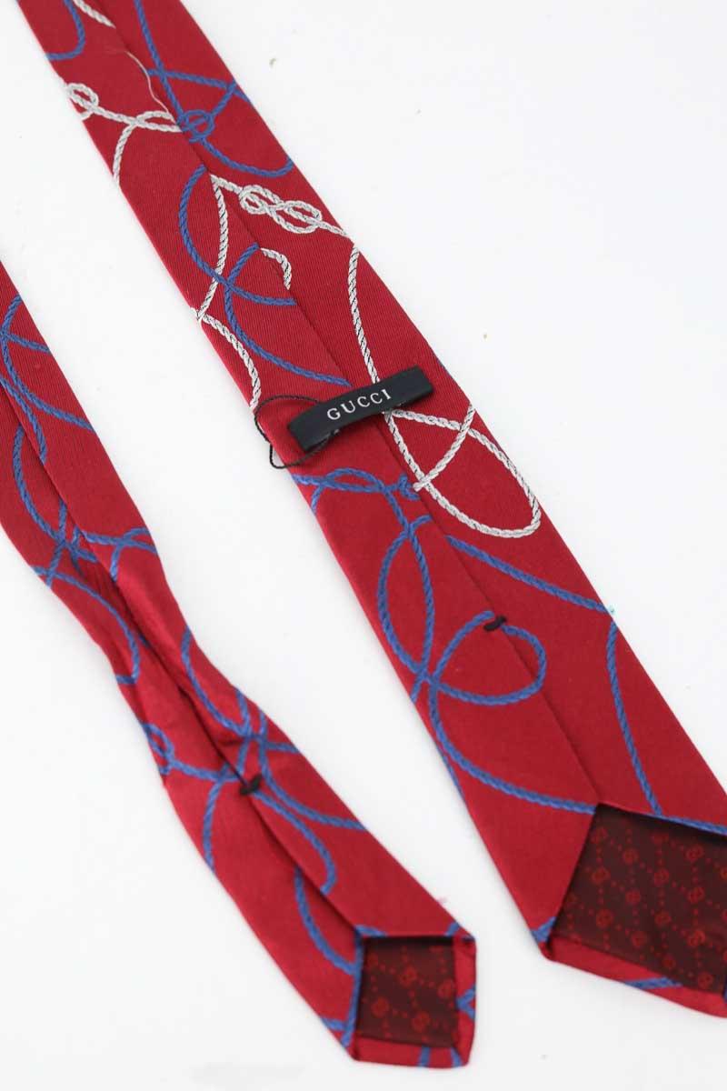 Cravate Gucci  Rouge