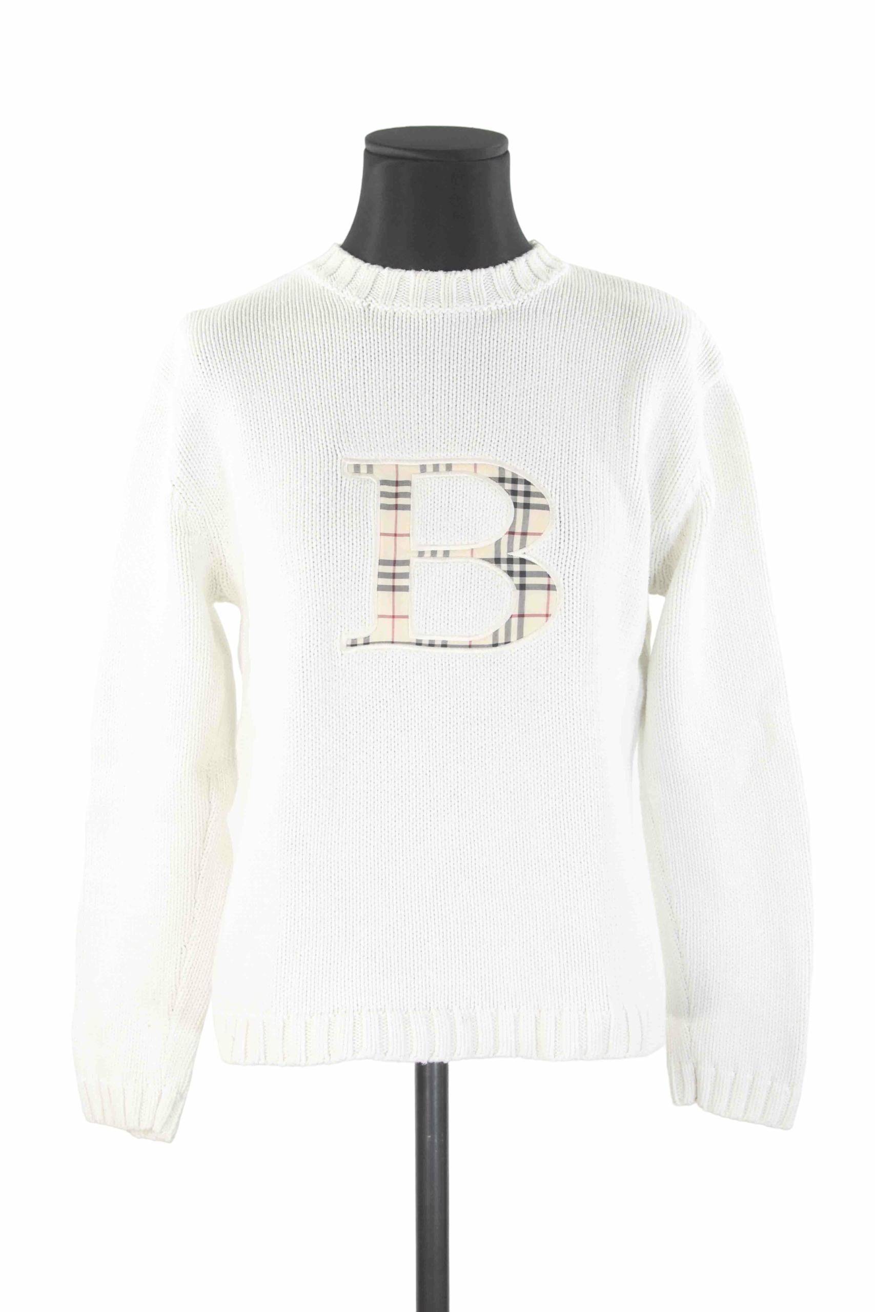 Pull-over Burberry  Blanc