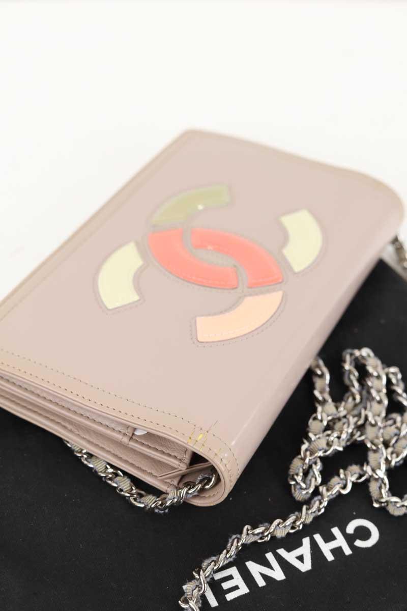 Sac à main Chanel Wallet On Chain Boy Half Flap Rose