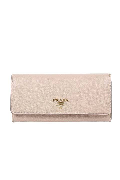 Portefeuille Prada Diagramme Beige