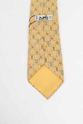 Cravate Hermès  Jaune