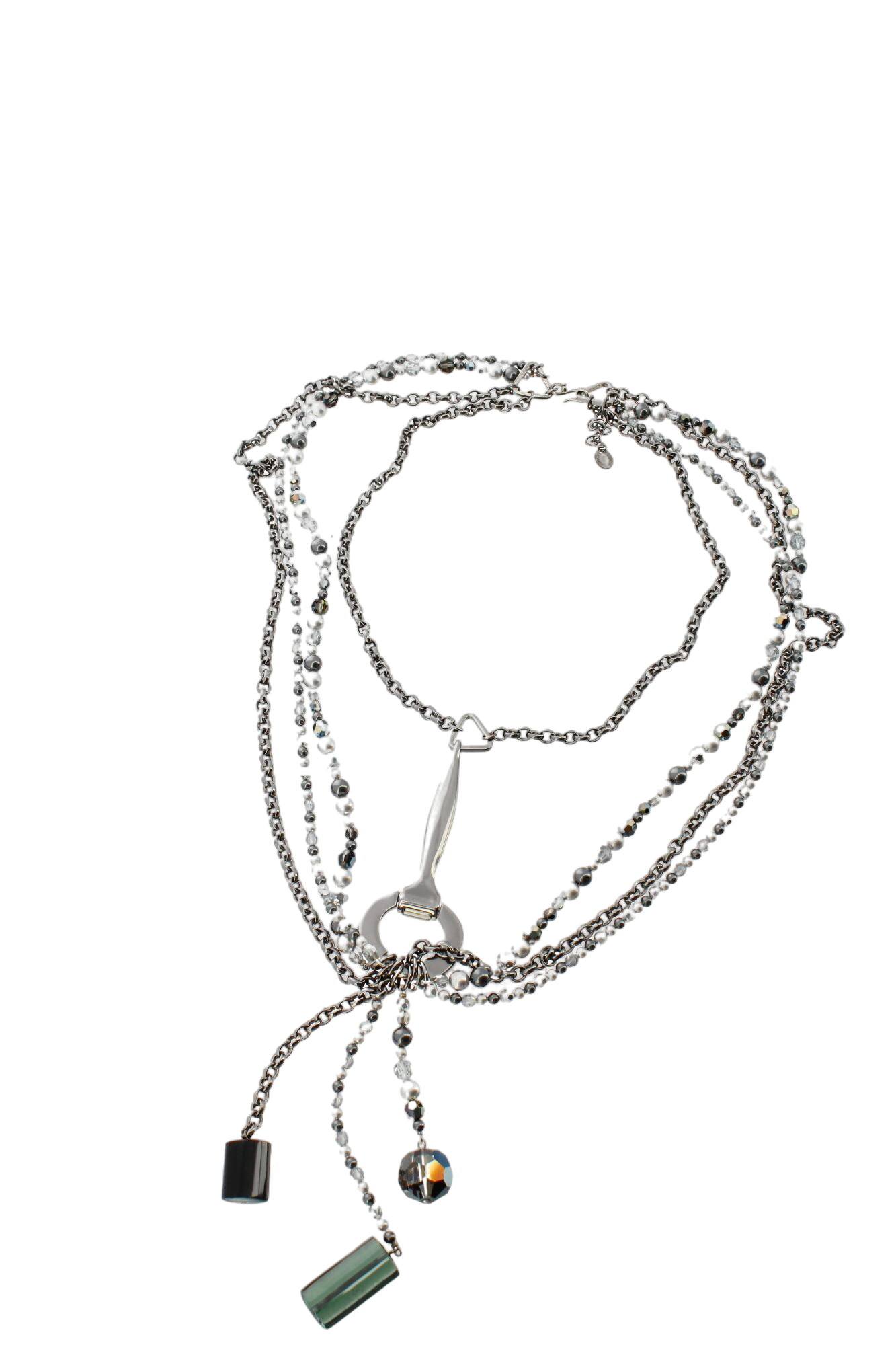 Sautoir Swarovski Other Gris