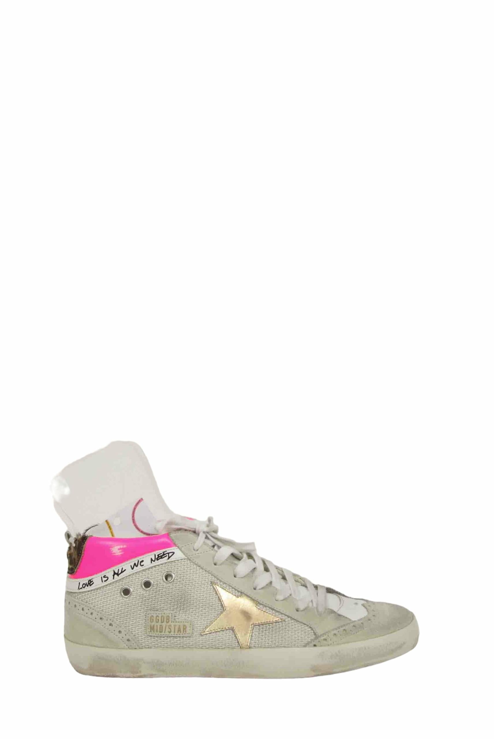 Baskets Golden Goose Mid Star Gris