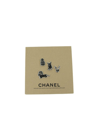 Pins Chanel collection printemps été 2023 Chanel  Noir