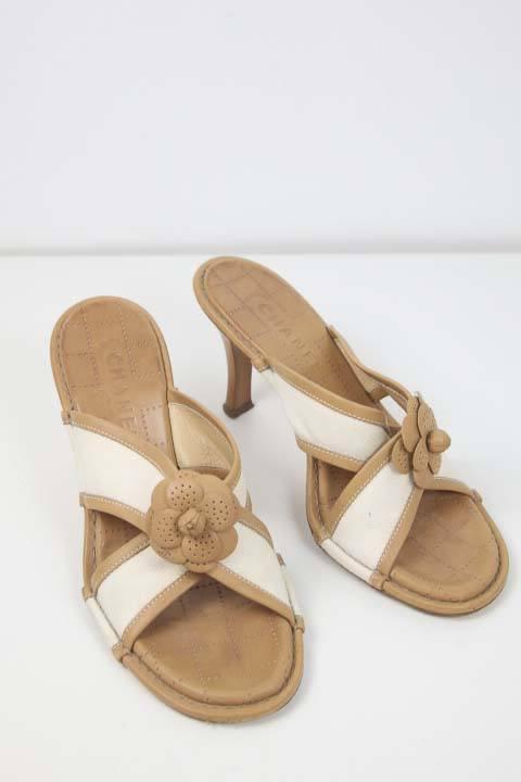 Sandales Chanel Other Blanc