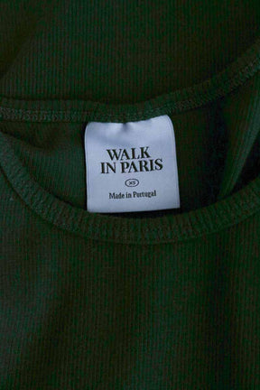 T-shirt WALK IN PARIS  Kaki