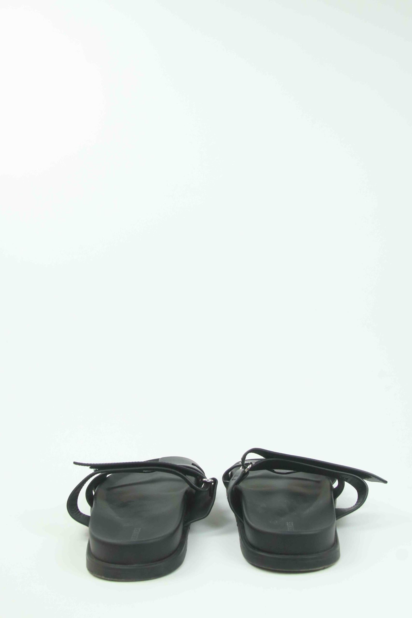Sandales Hermès  Noir