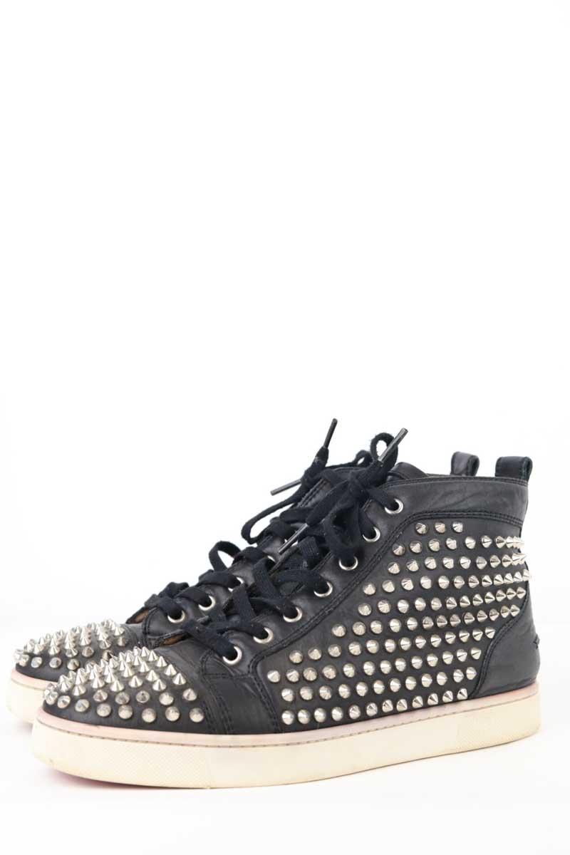 Baskets Christian Louboutin Louis junior spike Noir