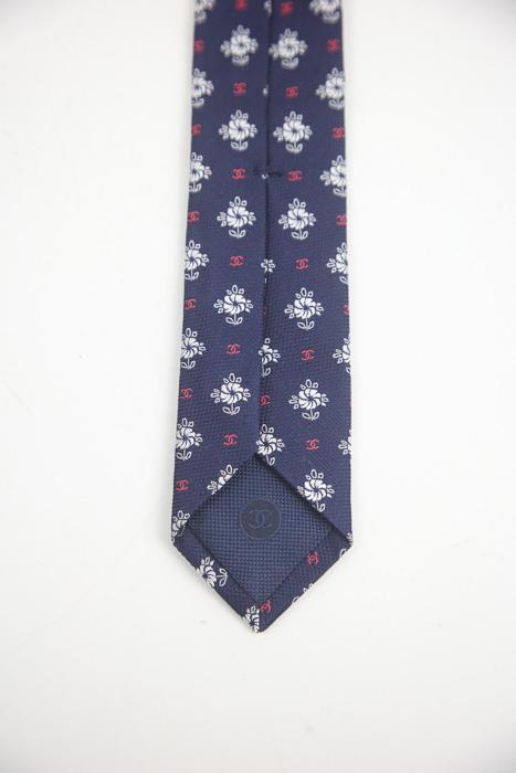 Cravate Chanel  Bleu