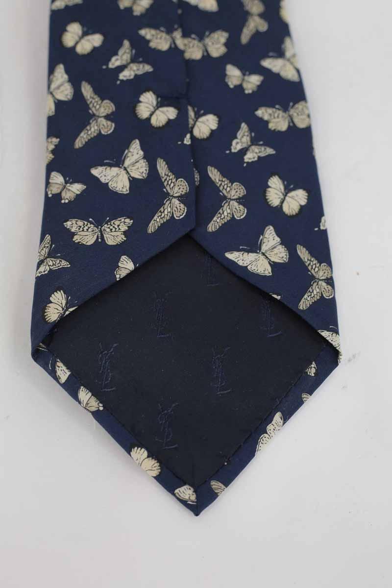 Cravate Yves Saint Laurent  Bleu