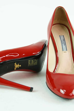 Escarpins vernis  Prada  Rouge