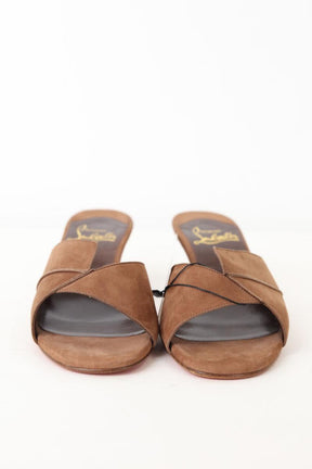 Mules Christian Louboutin  Marron