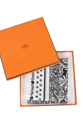 Foulard Hermès  Blanc