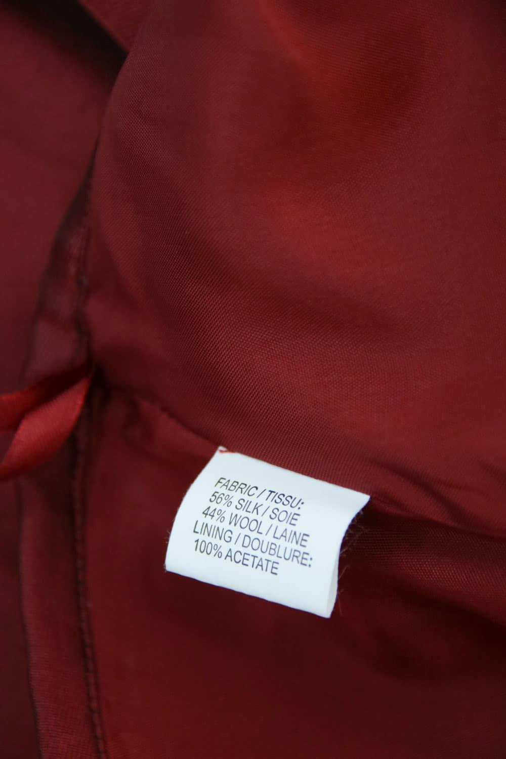 Jupe évasée Armand Ventilo Rouge - Taille 42, Soie Et Laine - Style élégant
