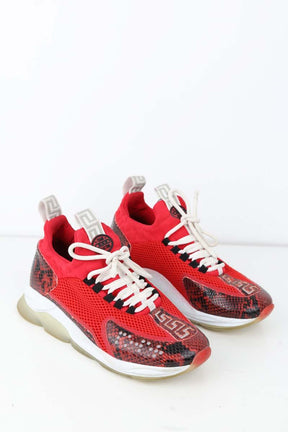 Baskets basses Versace  Rouge