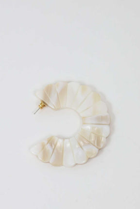 Boucles d'oreilles Sézane  Blanc