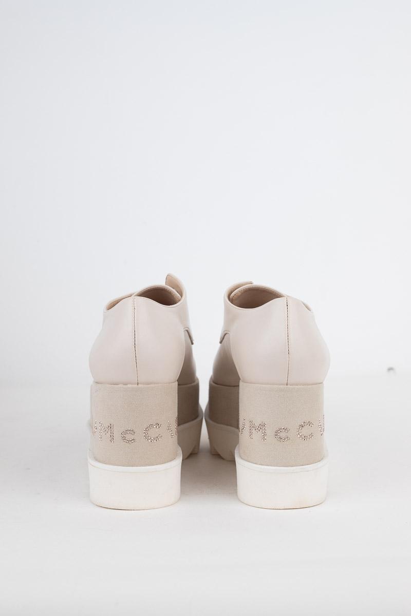 Chaussures à lacets Stella McCartney  Beige