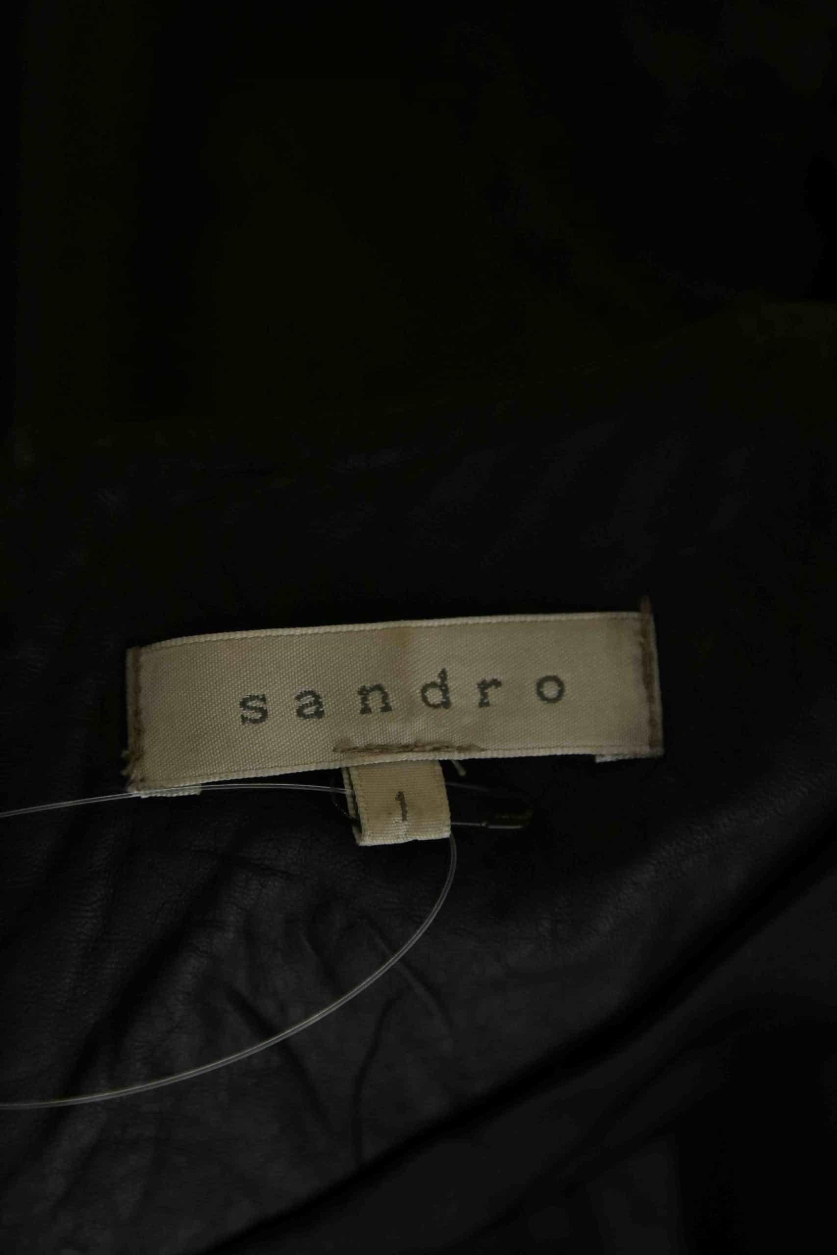 Mi-longueur Sandro  Noir