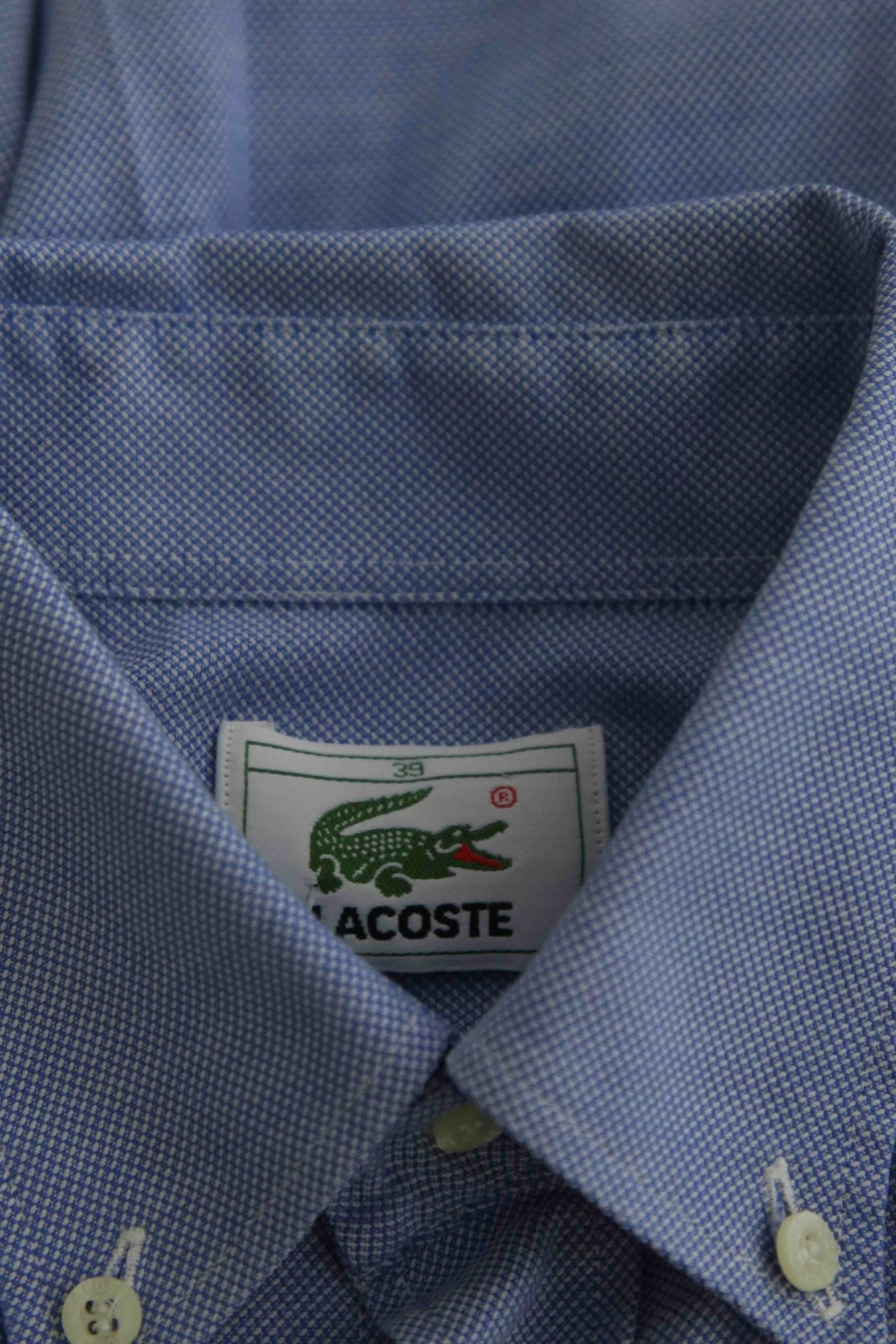 Chemise manches courtes Lacoste  Bleu