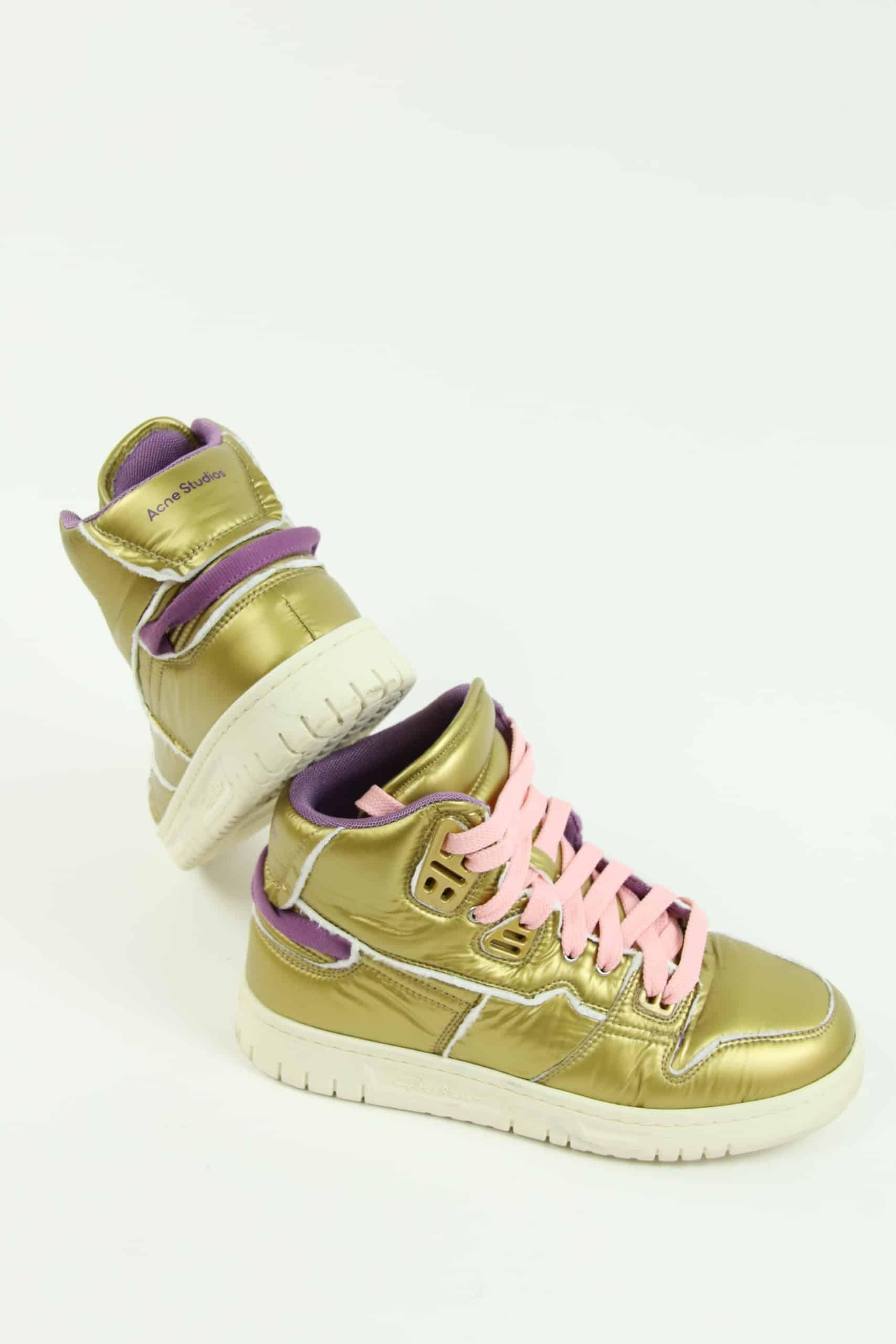 Baskets hautes Acne Studios  Doré