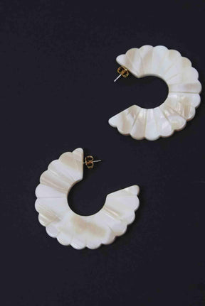 Boucles d'oreilles Sézane  Blanc